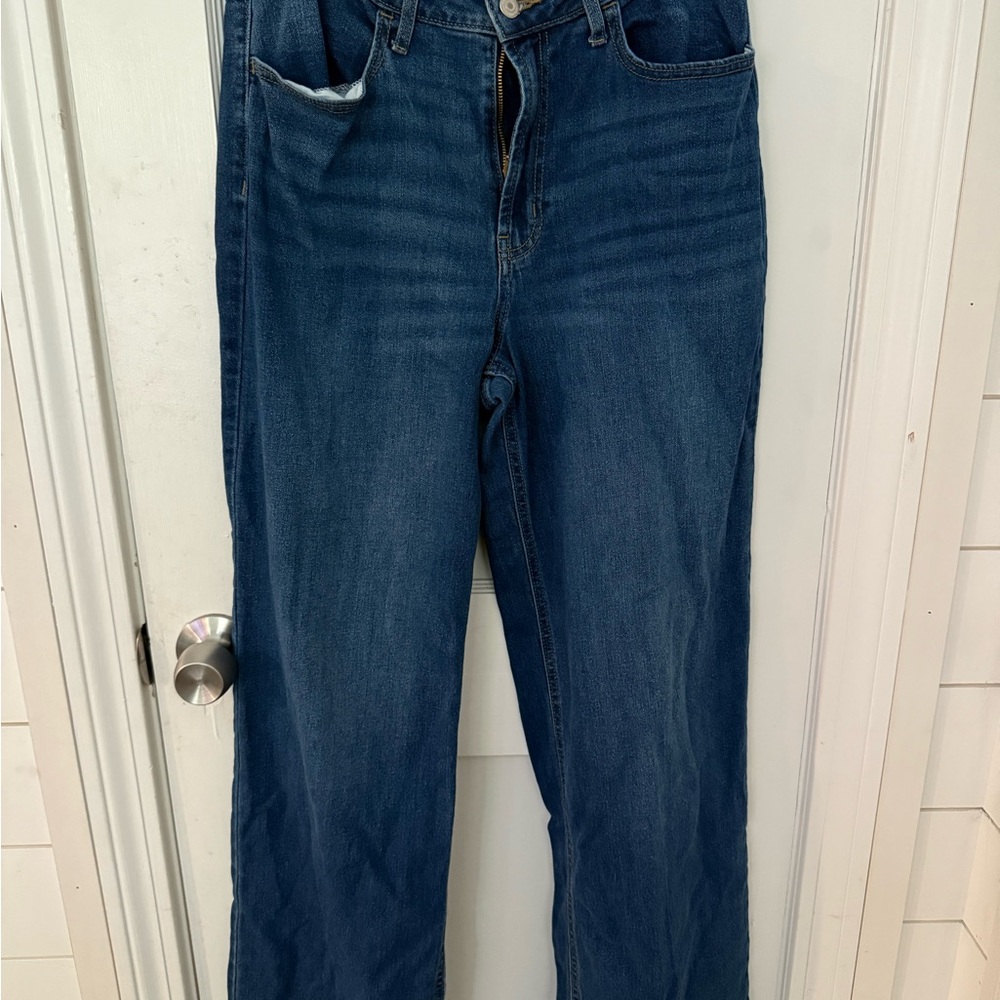 Old Navy High-Rise Wide Leg Jeans - Dark Blue
